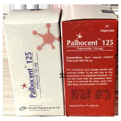 購入 インセプタ、ビーコン、DIL、Tlph、エベレスト、Pfizer パルボシクリブ PD-0332991 パルボセント 125mg*21錠 乳がん online manufacture